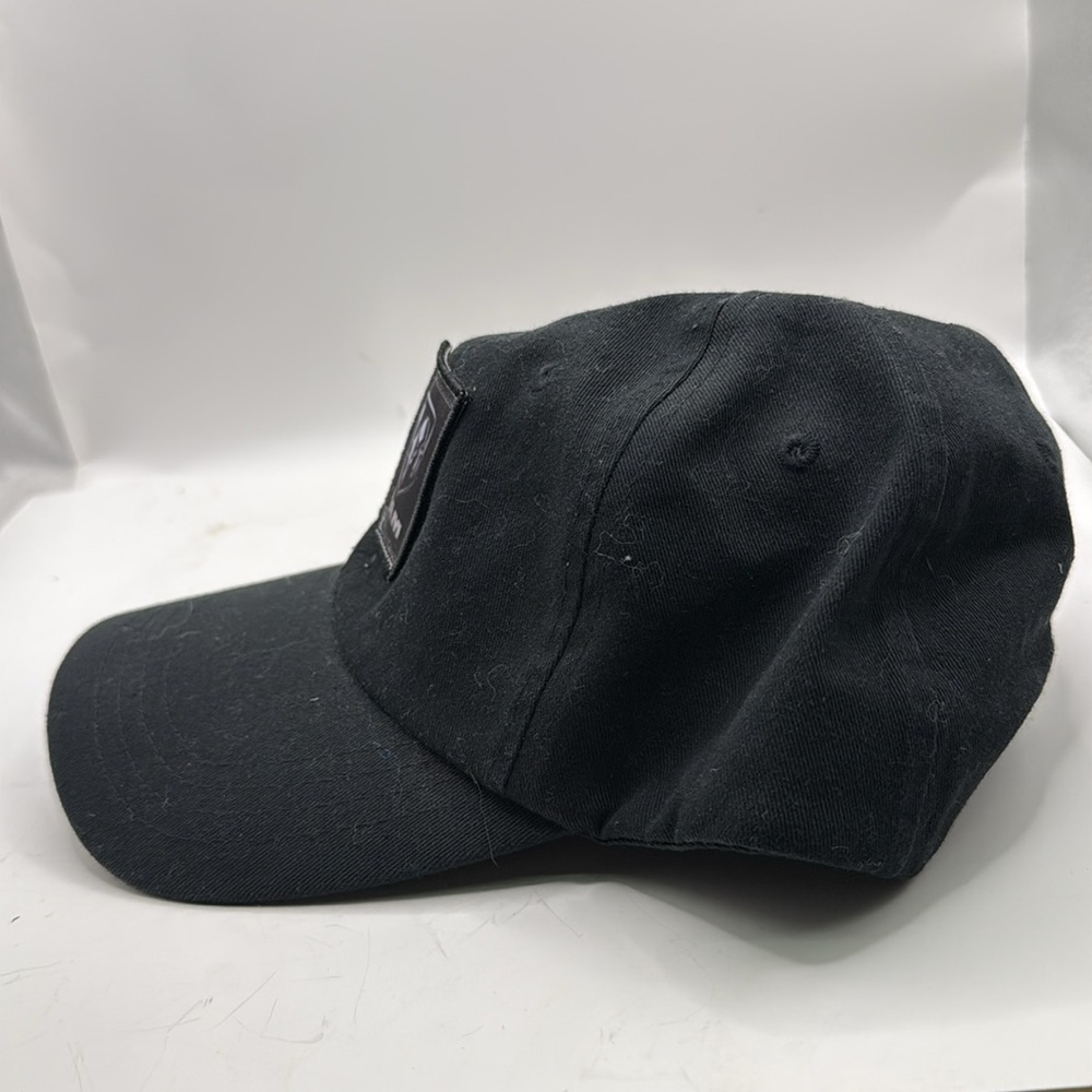 Black Dodge RAM Truck Built To Serve Hook & Loop Logo Baseball Cap Hat - Picture 6 of 11